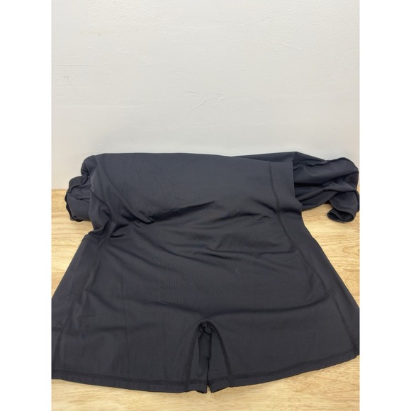 Halara Softly Zero Plush Square Neck 2 in 1 Mini Casual Dress XL Black #45 - Picture 6 of 6